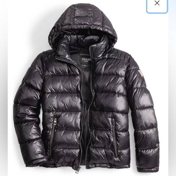 Men's Size S Black High Shine Puffer Jacket🖤 - Picture 1 of 5